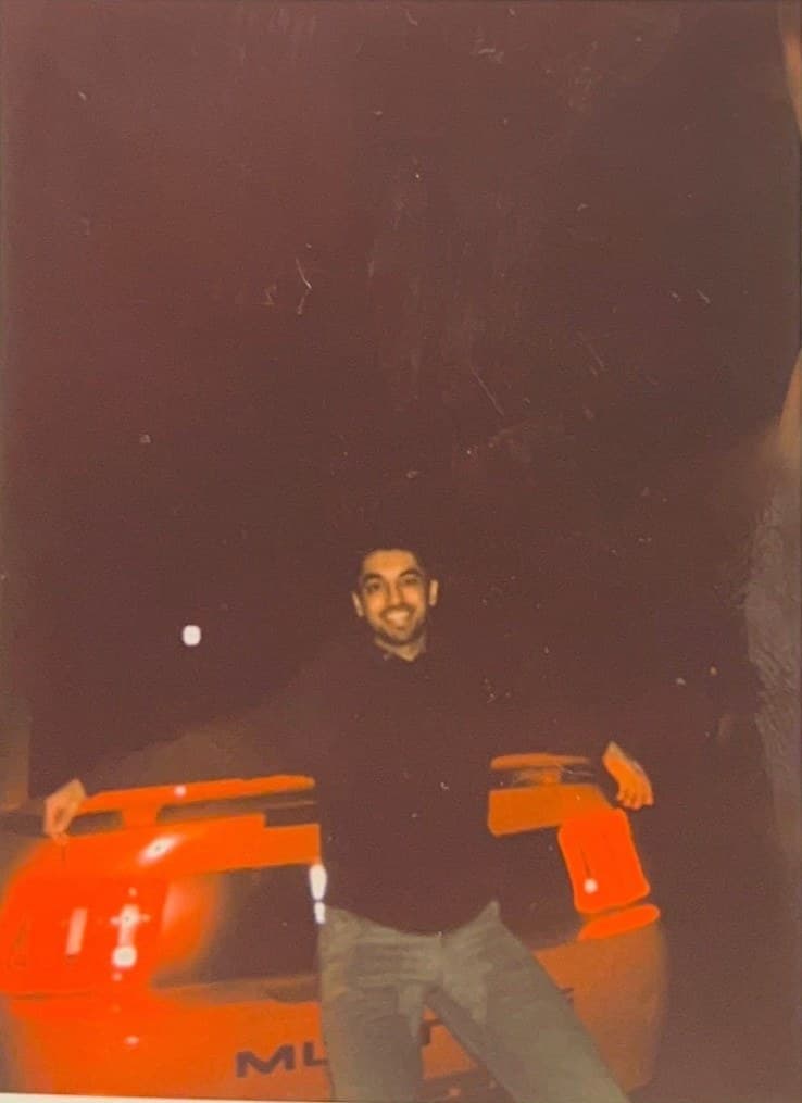 Sameer with his 2004 Mustang